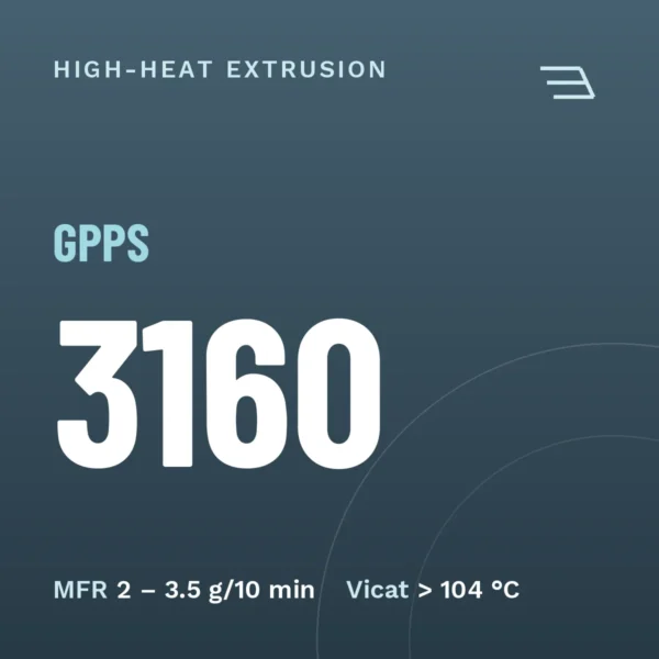 GPPS 3160 – high-heat extrusion grade from Iran, Rabin Polymer