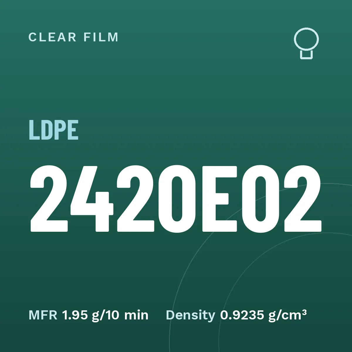 LDPE 2420E02 – grade tile LDPE 2420E02 – clear film grade from Iran, Rabin Polymer